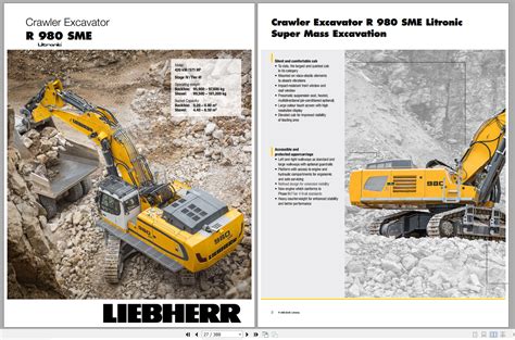 liebherr hydraulic excavators catalog